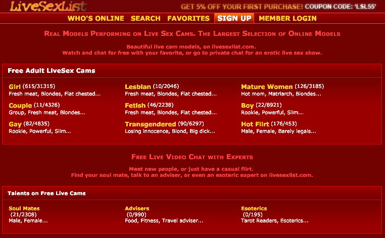 livesexlist