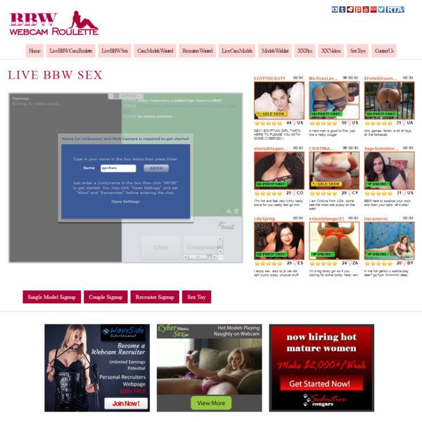 bbwwebcamroulette